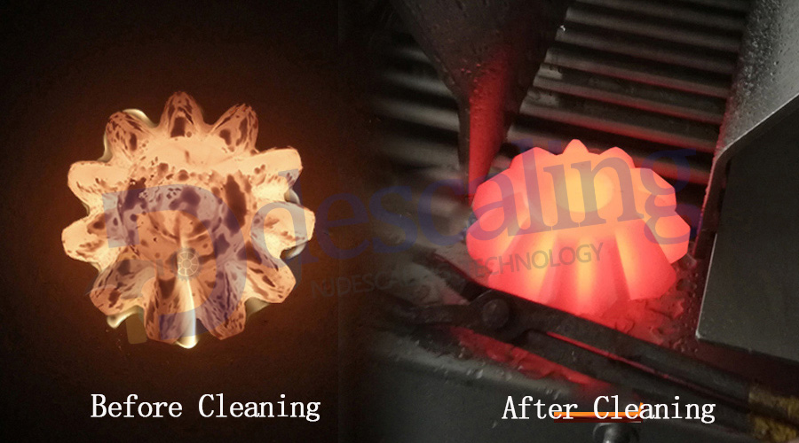 forging gear scale cleaning effect